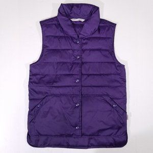 Woolrich Purple Button-up Outdoor Vest w/ Pockets